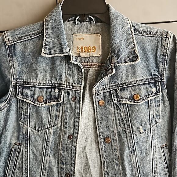 Children's Place blue jean denim jacket size medium - Picture 7 of 8